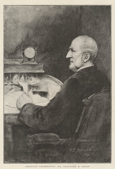 American Celebrities, Mr Chauncey M Depew by Henry Charles Seppings Wright